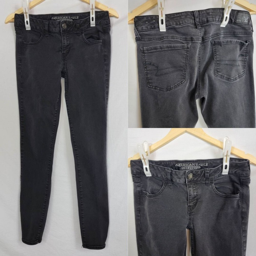 American Eagle Black Skinny Jeans Size 10